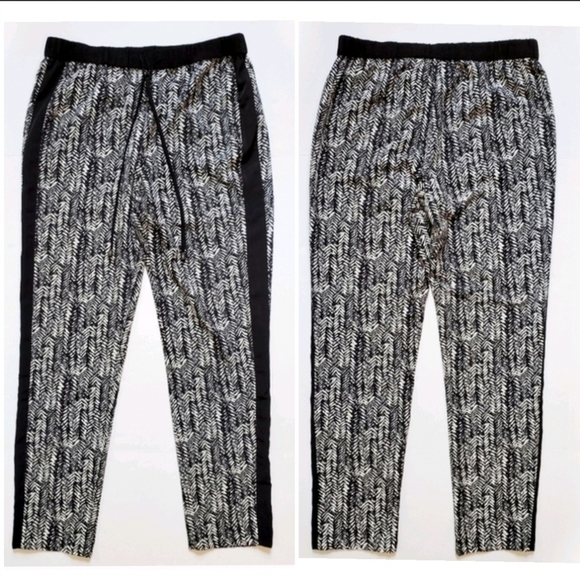 Vince Camuto Drawstring Herringbone Tuxedo Pants - Picture 2 of 9